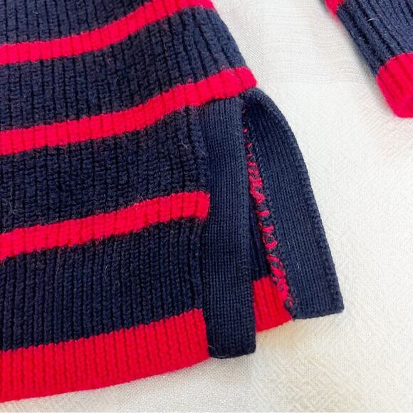 La Ligne Striped Navi Turtleneck Sweater in Navy/Red - size XS - Picture 5 of 10